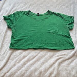Windsor Green Crop Top Womens Size Large